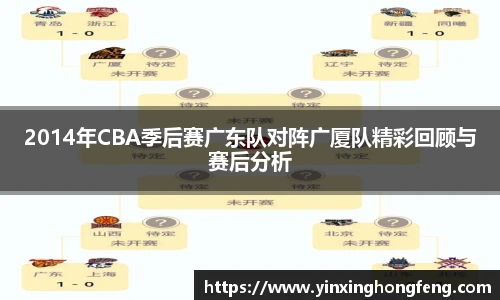 2014年CBA季后赛广东队对阵广厦队精彩回顾与赛后分析